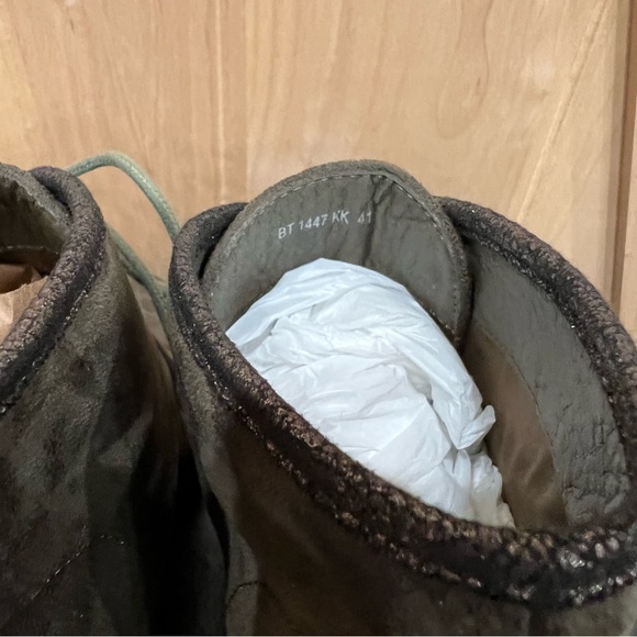 Anthropologie Vanessa Wu wedge booties Boots Size 10 Gray EU 41 - Picture 13 of 16